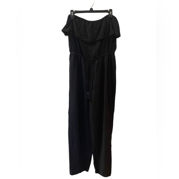 Victoria's Secret Pants - Victoria Secret Jumpsuit One Piece Pantsuit Romper Black Sleeveless Size: Medium